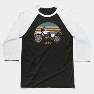 1980 BMW R 80 G-S Vintage Motorcycle Design Baseball T-Shirt